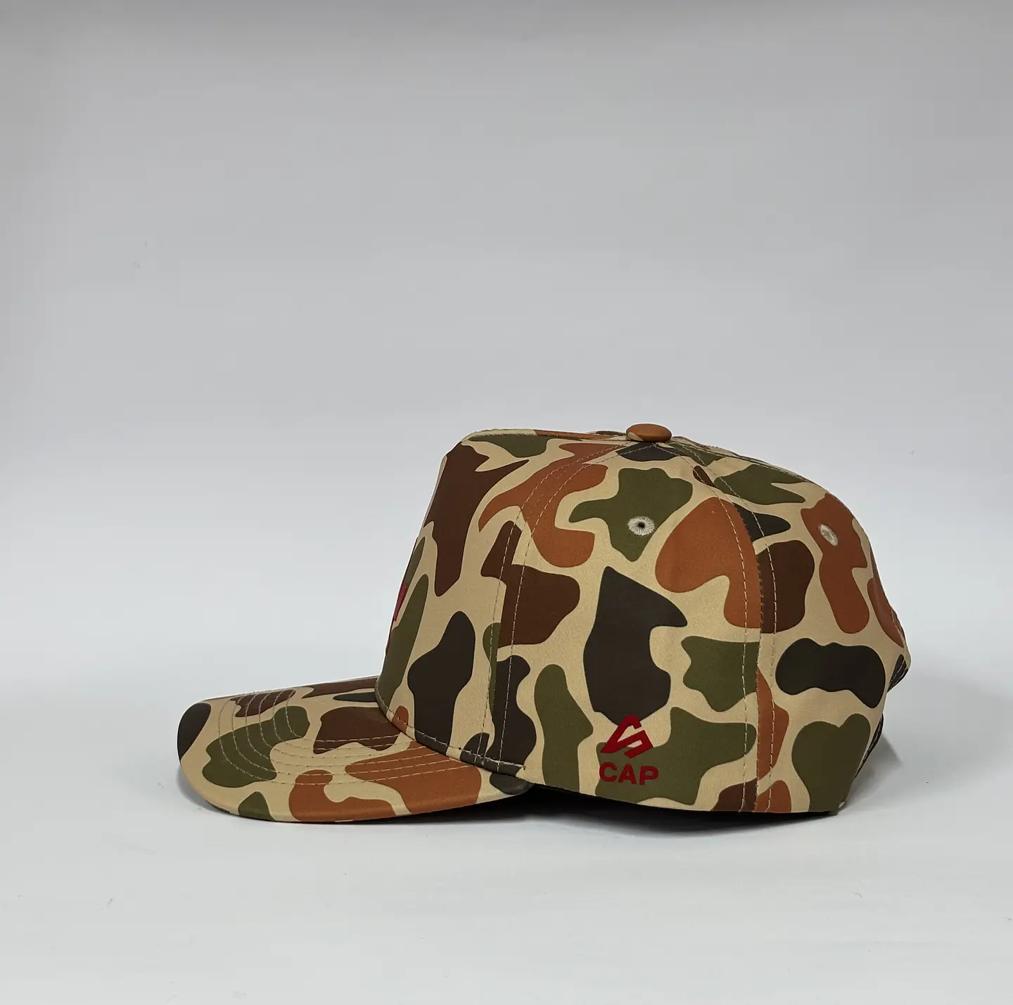 Gorra de lona 5p - Naranja camuflada / LA  3