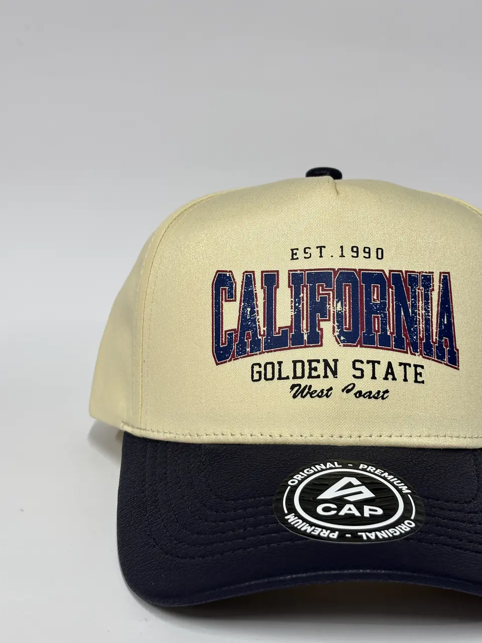 Gorra de lona 5p - Beige x Azul M / California 1990 2