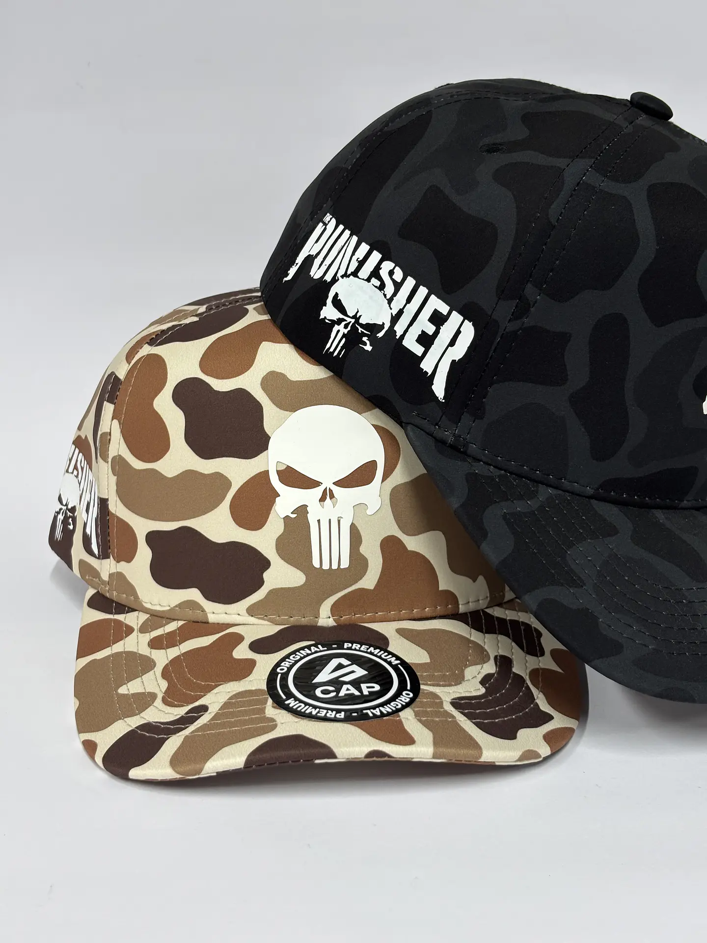 Gorra de lona 5p - Camuflaje Beige / Punisher  7