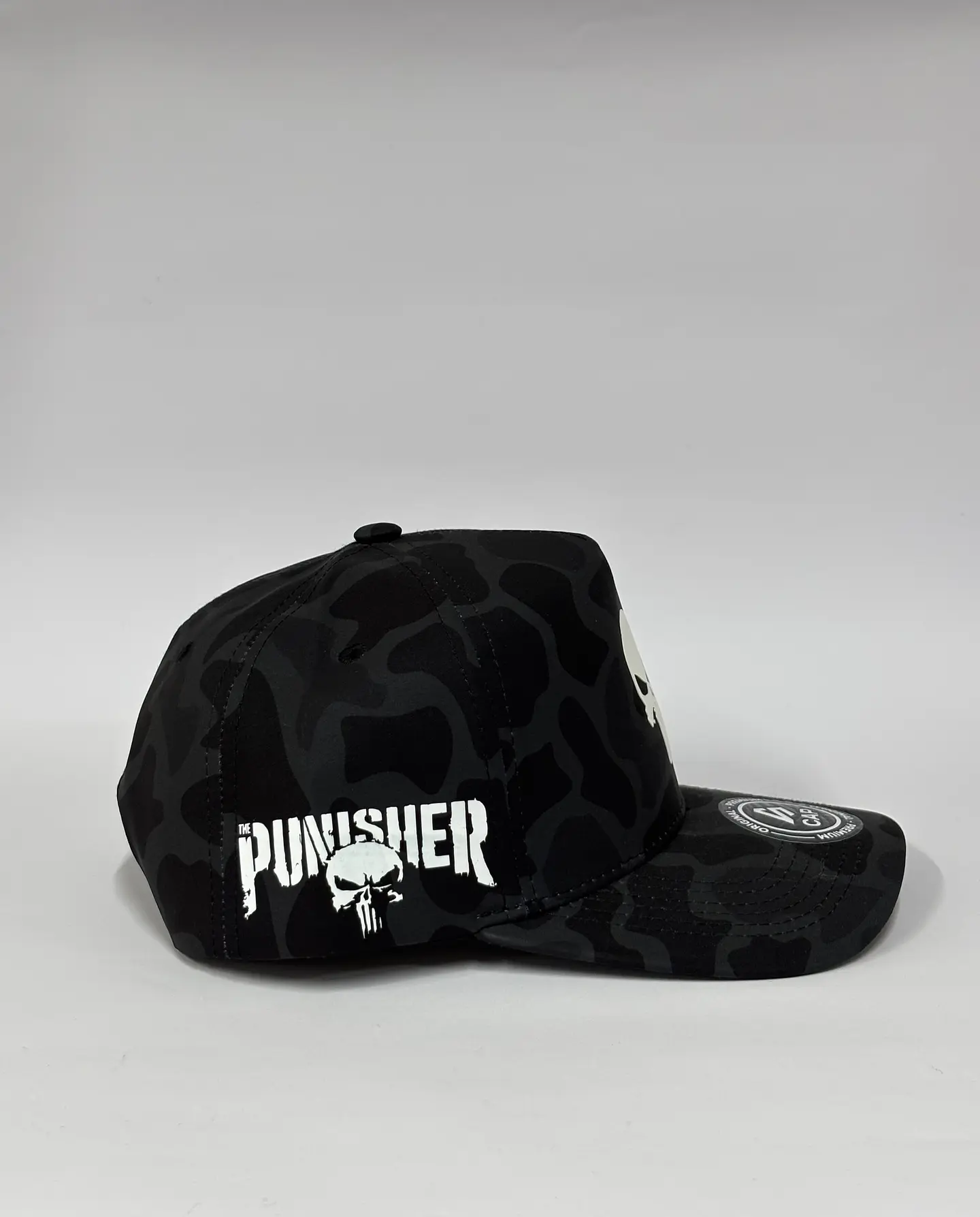 Gorra de lona 5p - Camuflaje Negro / Punisher 3