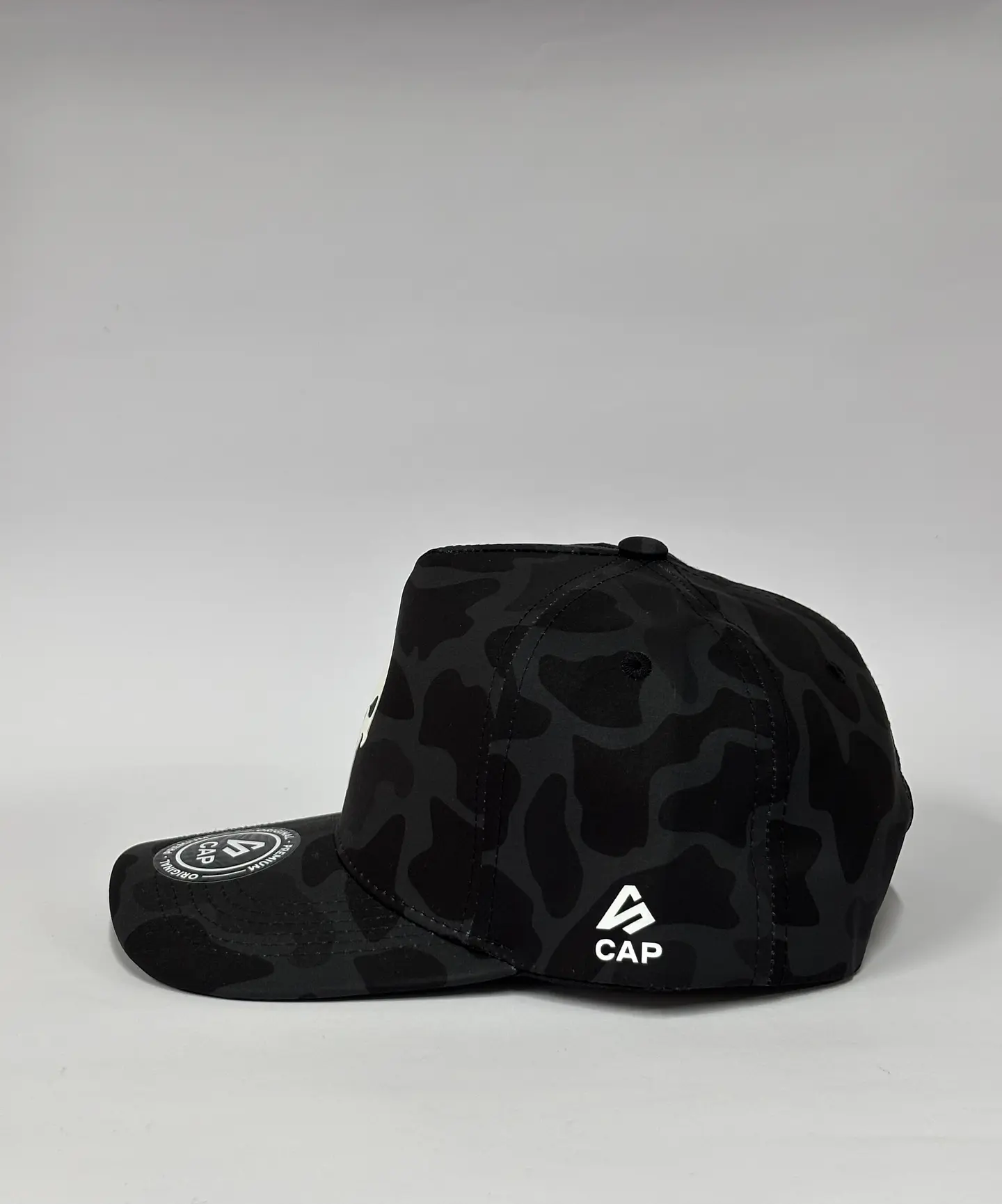 Gorra de lona 5p - Camuflaje Negro / Punisher 5