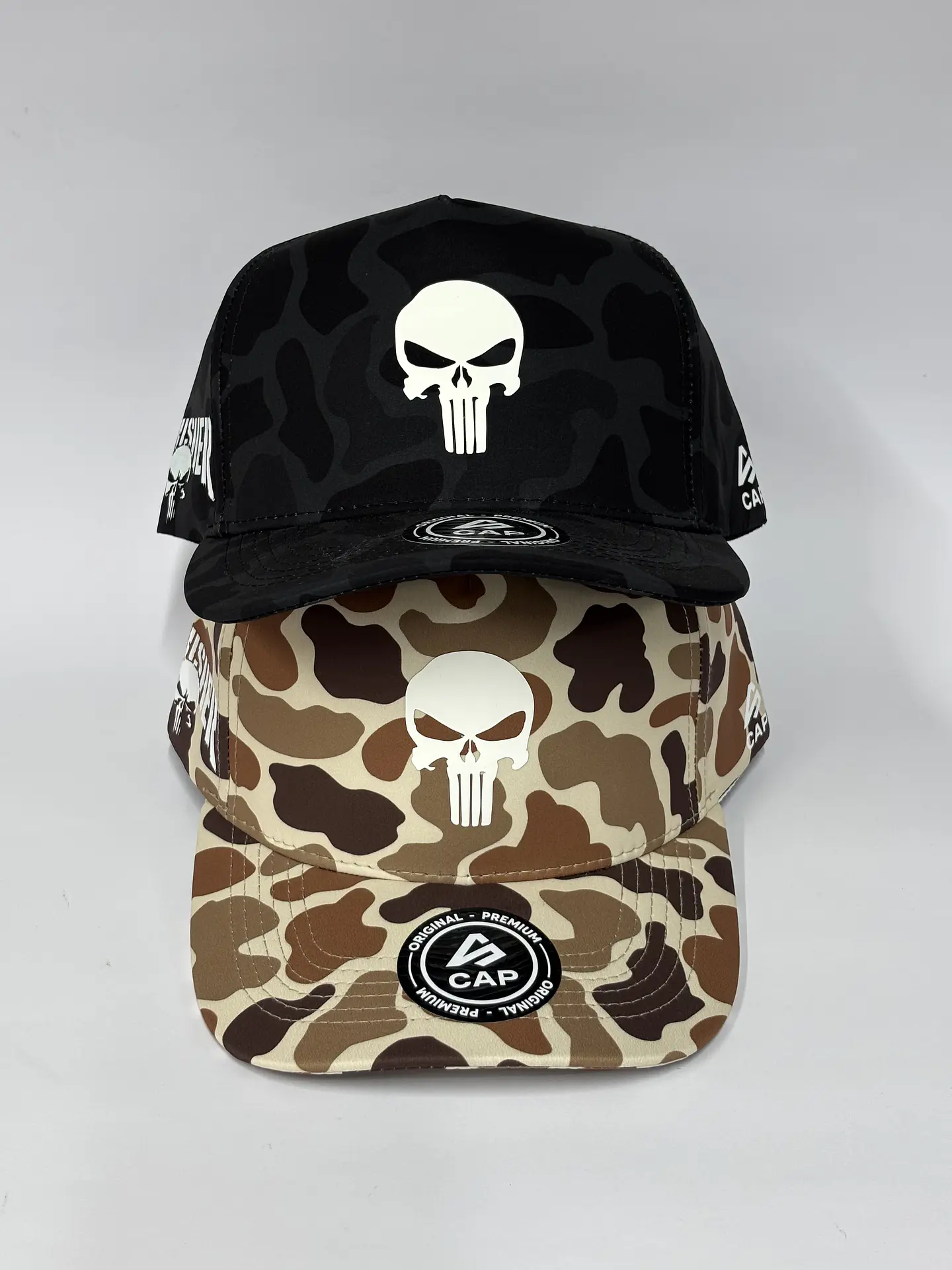 Gorra de lona 5p - Camuflaje Negro / Punisher 6