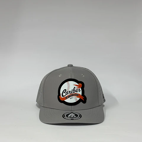 Gorra de lona 6p láser - Gris / Caribes de Anzoátegui 