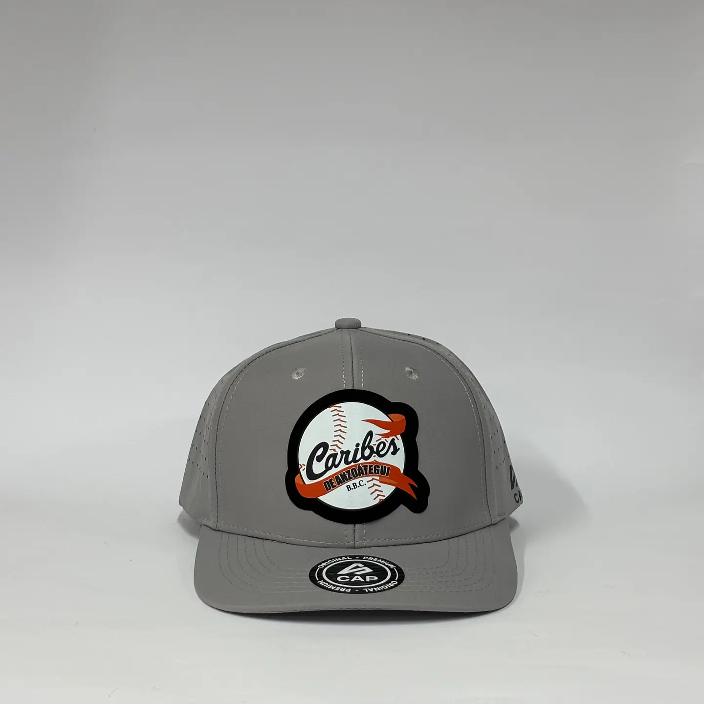 Gorra de lona 6p láser - Gris / Caribes de Anzoátegui  1