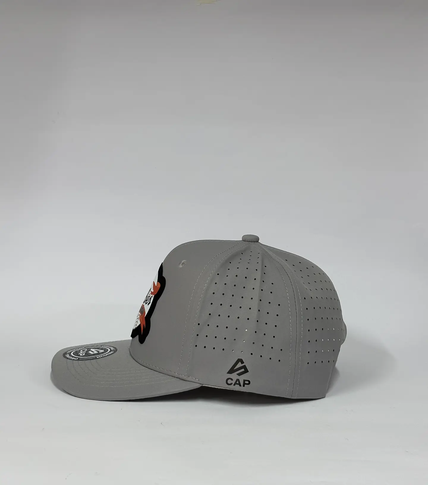 Gorra de lona 6p láser - Gris / Caribes de Anzoátegui  4