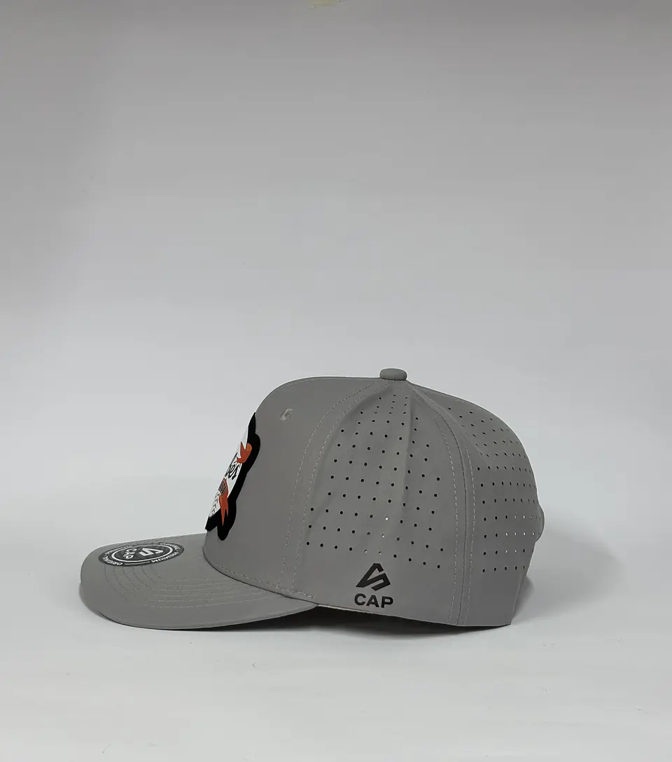 Gorra de lona 6p láser - Gris / Caribes de Anzoátegui  4