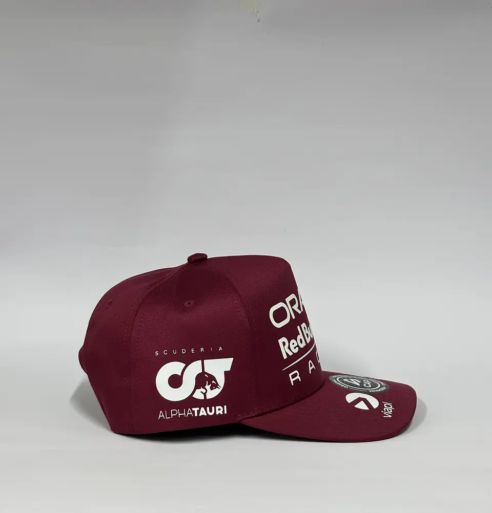 Gorra de lona 5p - Burdeo / Oracle red Bull racing  4
