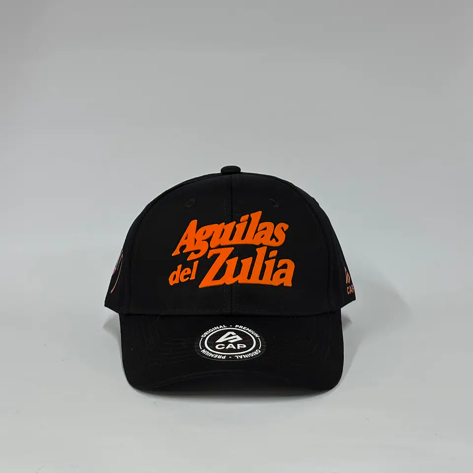 Gorra de lona 6p - Negro / Aguilas del Zulia  1