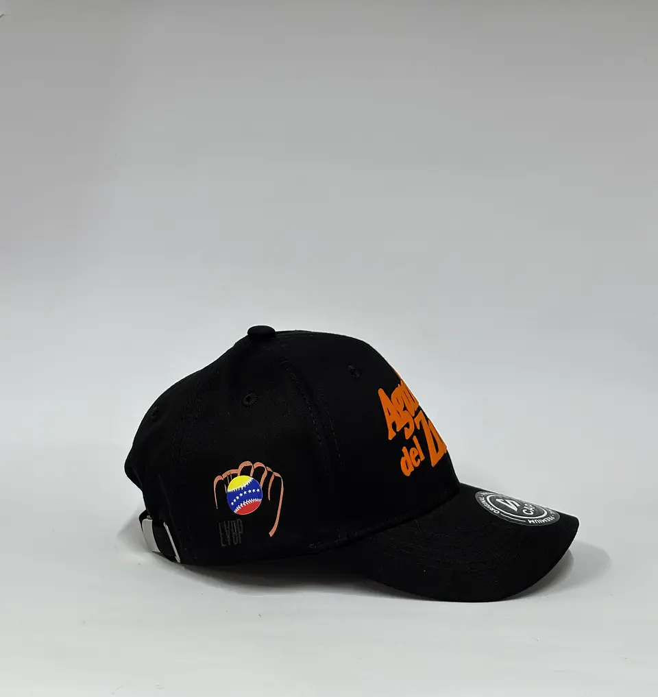 Gorra de lona 6p - Negro / Aguilas del Zulia  3
