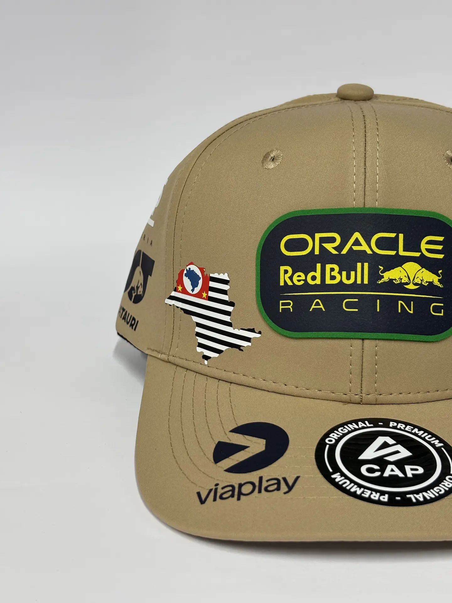 Gorra de lona 6p - Beige / Oracle Red Bull Brasil  4