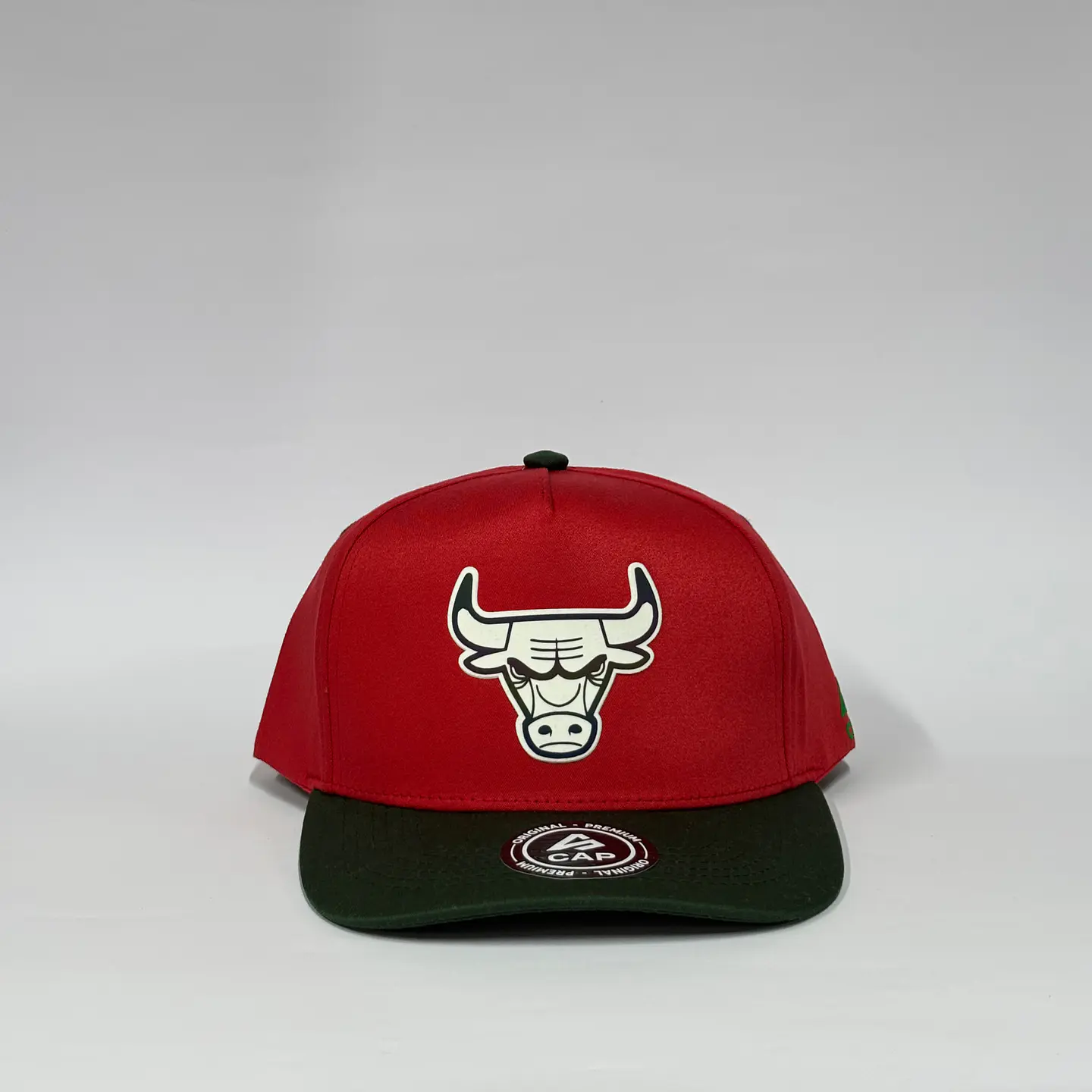 Gorra de lona 5p - Rojo x Verde / Chicago Bull  1