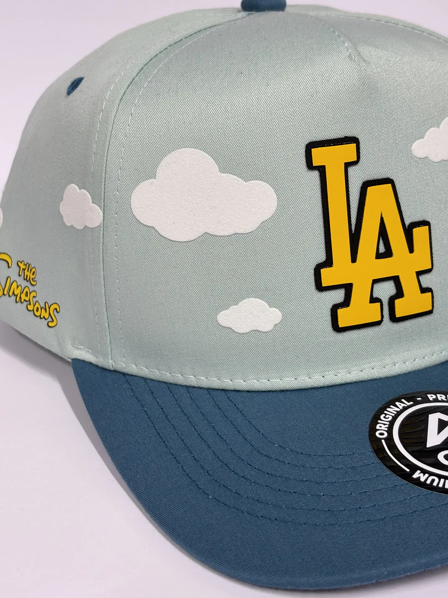 Gorra de lona 5p - Azul x Celeste / LA x the simpsons  3