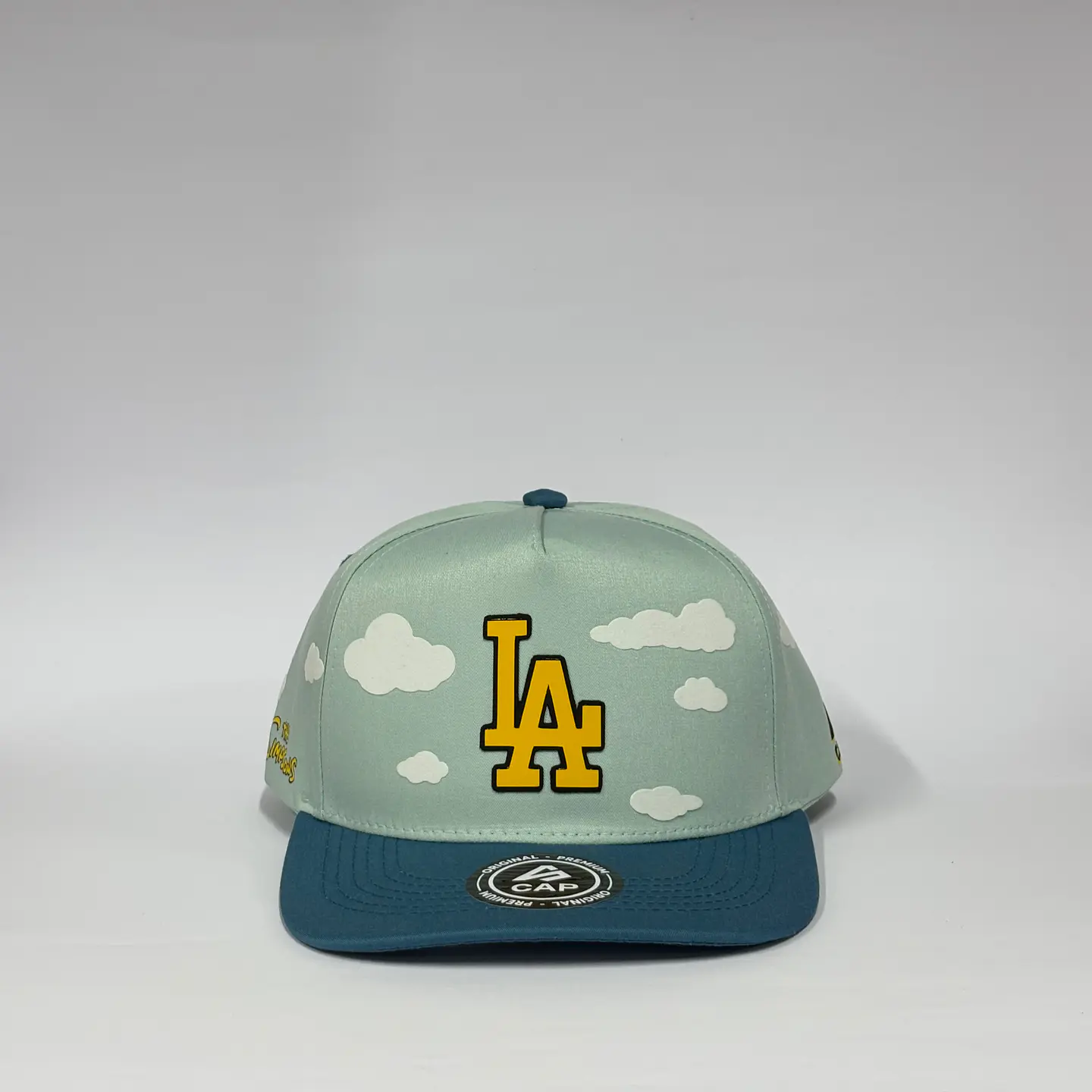Gorra de lona 5p - Azul x Celeste / LA x the simpsons  1