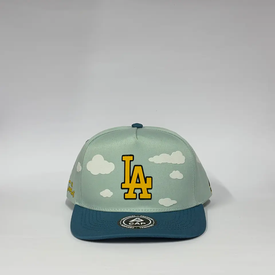 Gorra de lona 5p - Azul x Celeste / LA x the simpsons  1