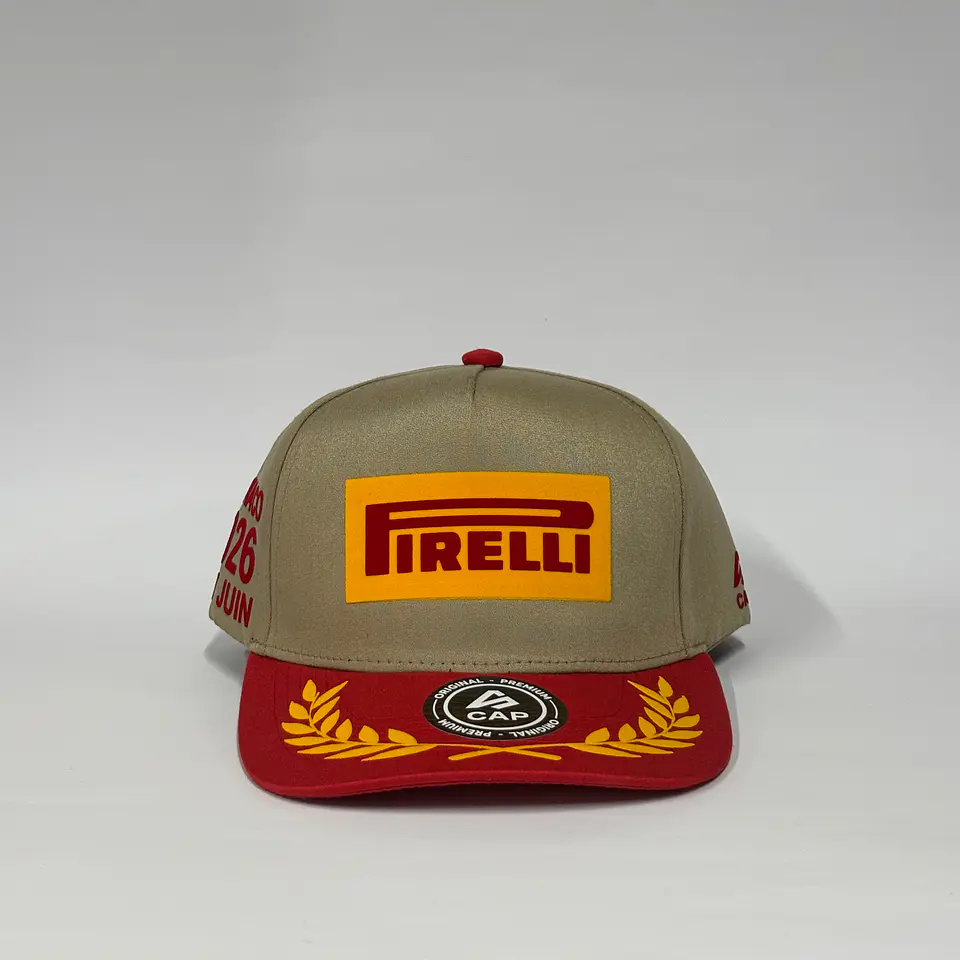 Gorra de lona 5p - Bronce x Rojo / Pirelli Mónaco 26 1