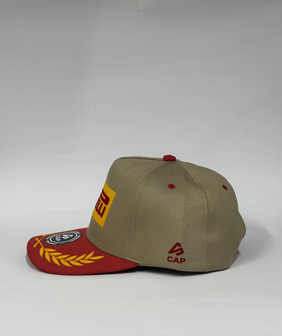 Gorra de lona 5p - Bronce x Rojo / Pirelli Mónaco 26 5
