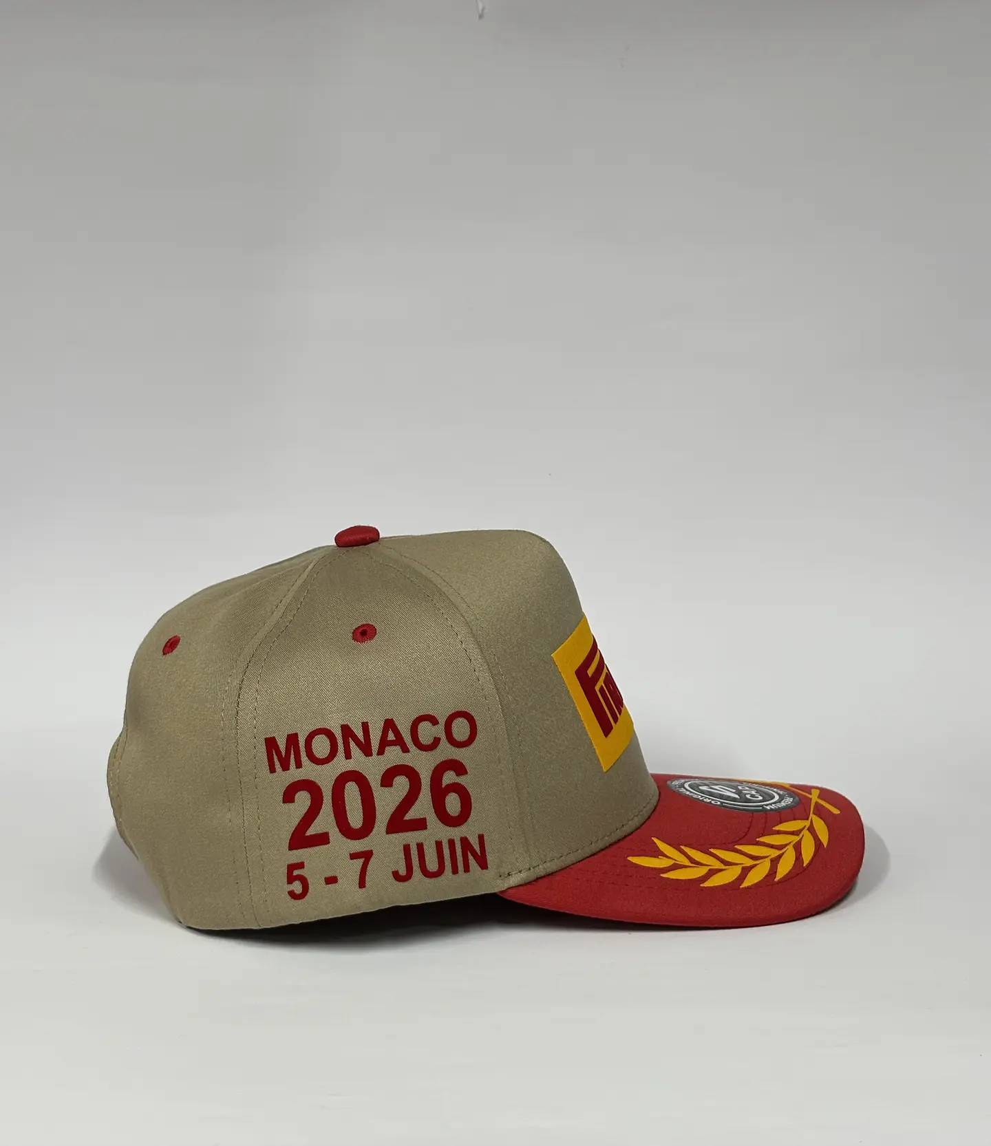 Gorra de lona 5p - Bronce x Rojo / Pirelli Mónaco 26 3