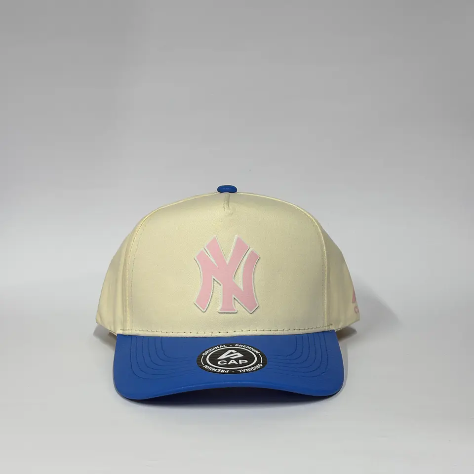 Gorra de lona 5p - Beige x Azul R / New York City  1
