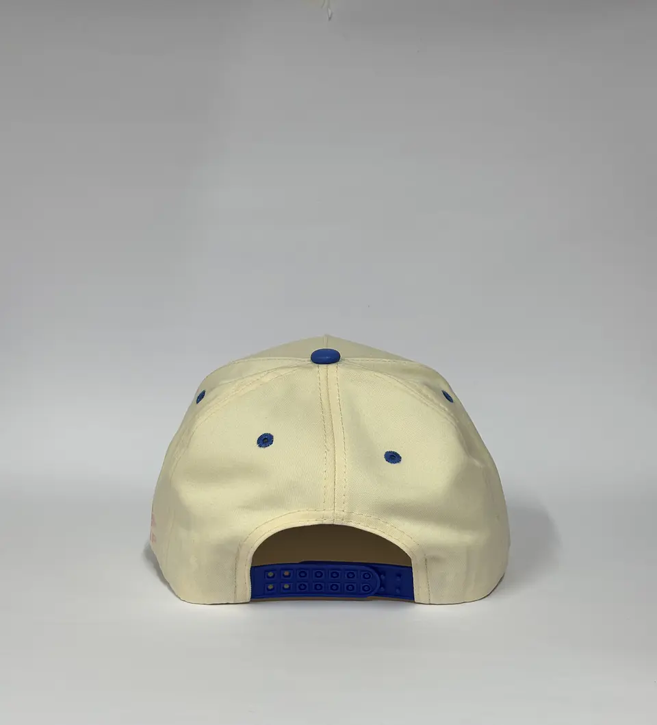 Gorra de lona 5p - Beige x Azul R / New York City  4
