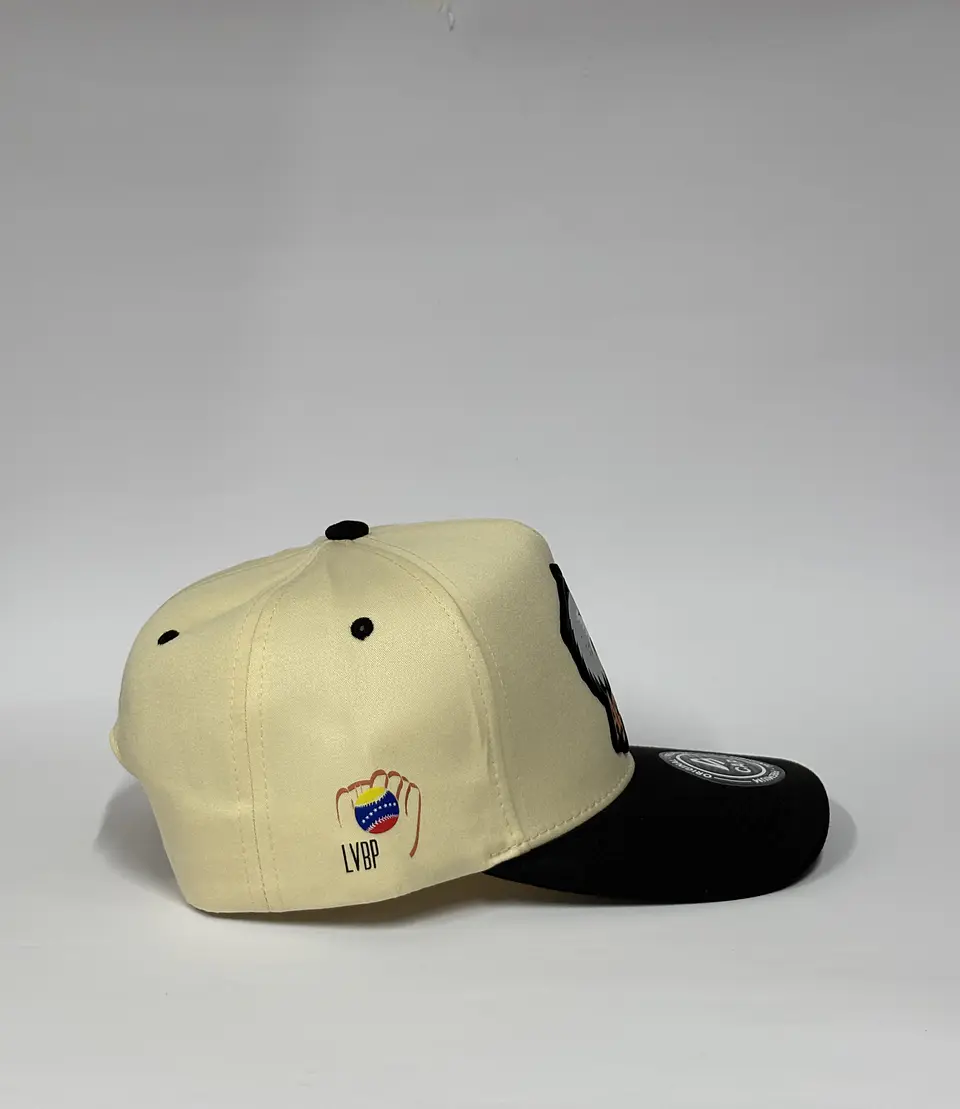 Gorra de lona 5p - Beige x Negro / Aguilas del zulia 2.0 5