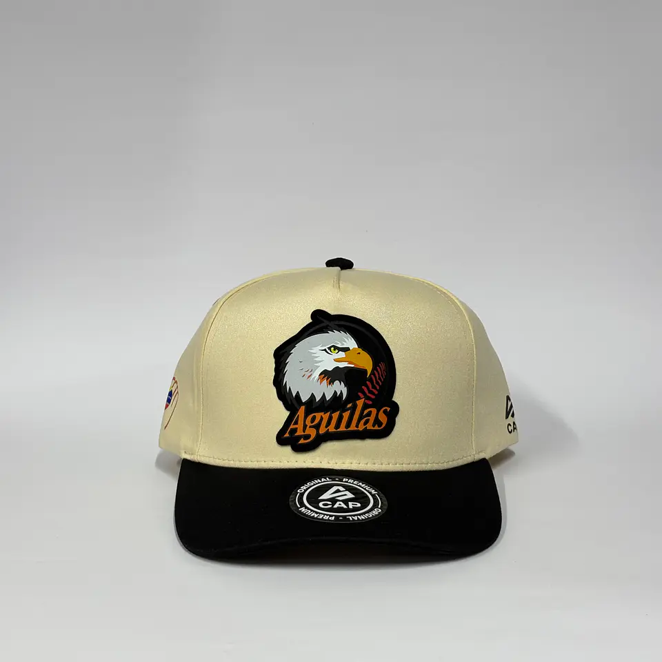 Gorra de lona 5p - Beige x Negro / Aguilas del zulia 2.0 1