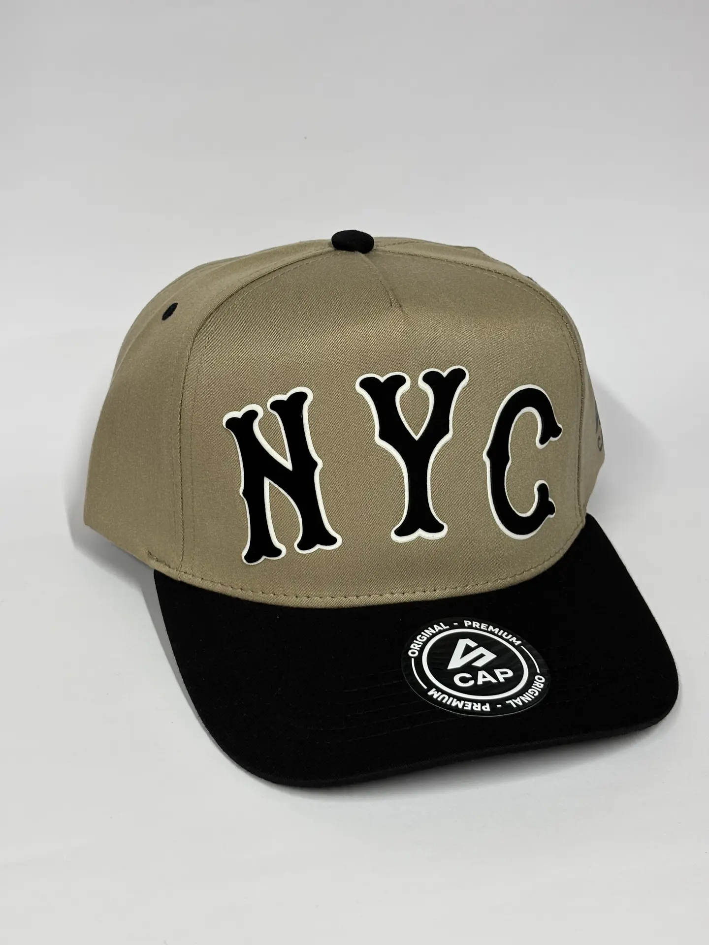 Gorra de lona 5p - Bronce x Negro / NYC City  2