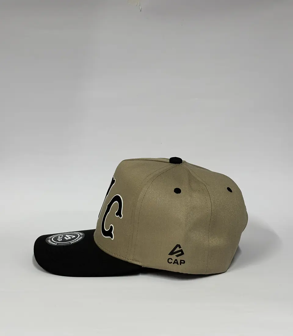 Gorra de lona 5p - Bronce x Negro / NYC City  4