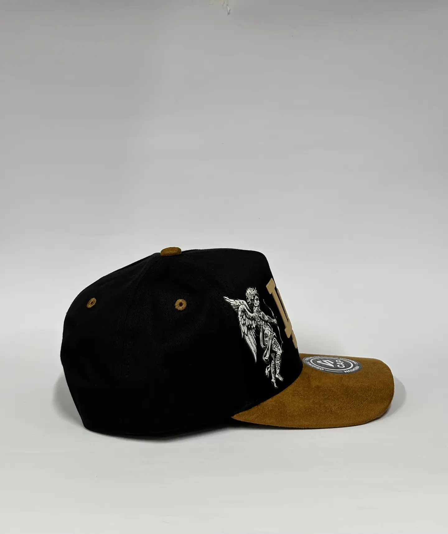 Gorra de lona 5p - Negro x Marrón / LA  3