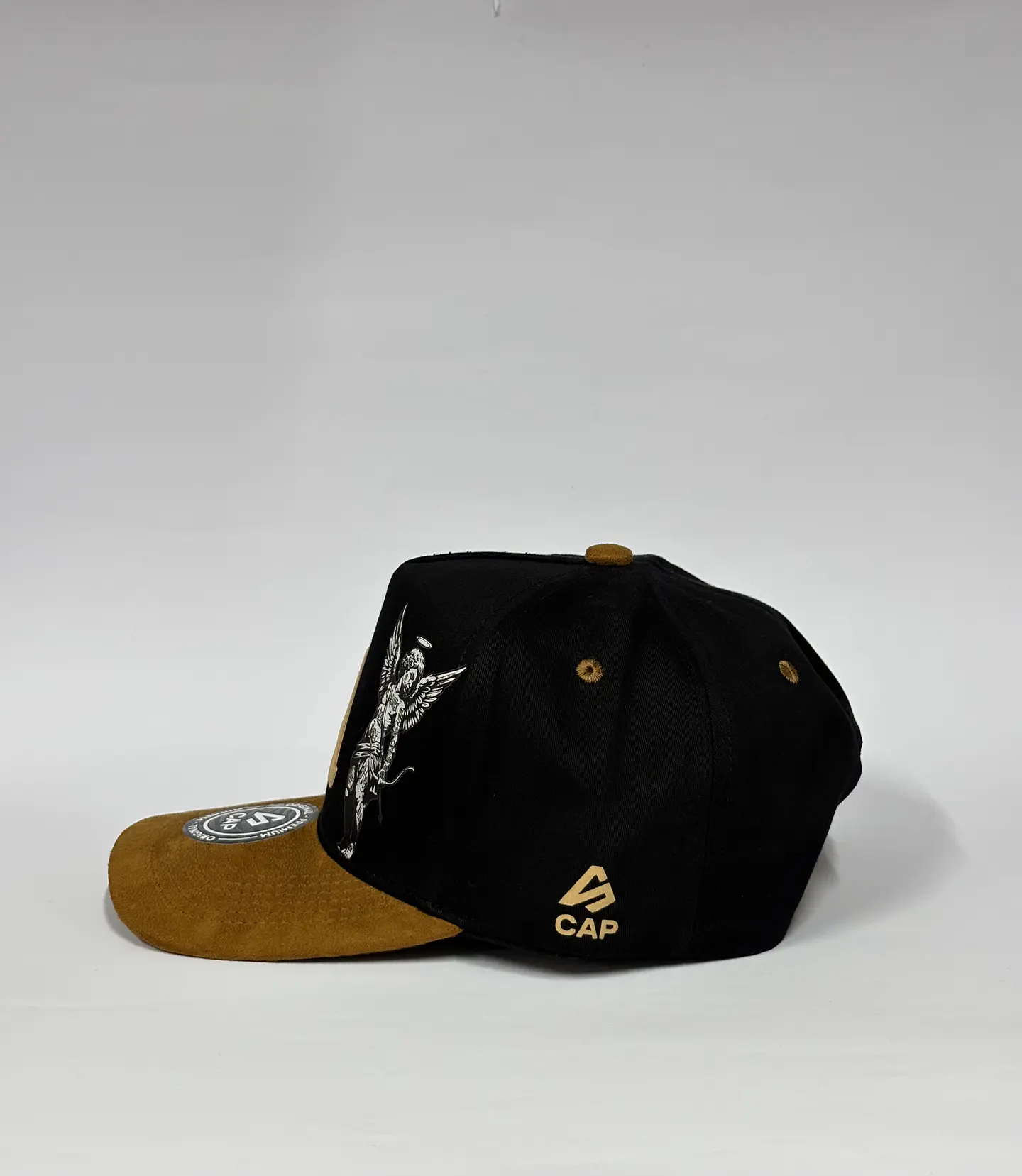 Gorra de lona 5p - Negro x Marrón / LA  5