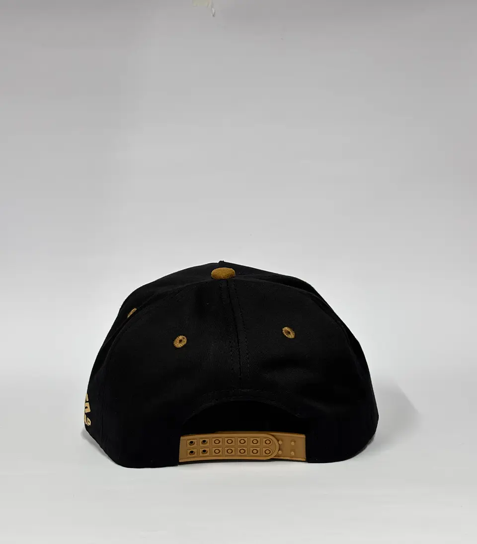 Gorra de lona 5p - Negro x Marrón / LA  4