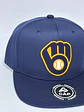 Gorra de lona 6p plana - Azul M / Cerveceros de Milwaukee  - Miniatura 5