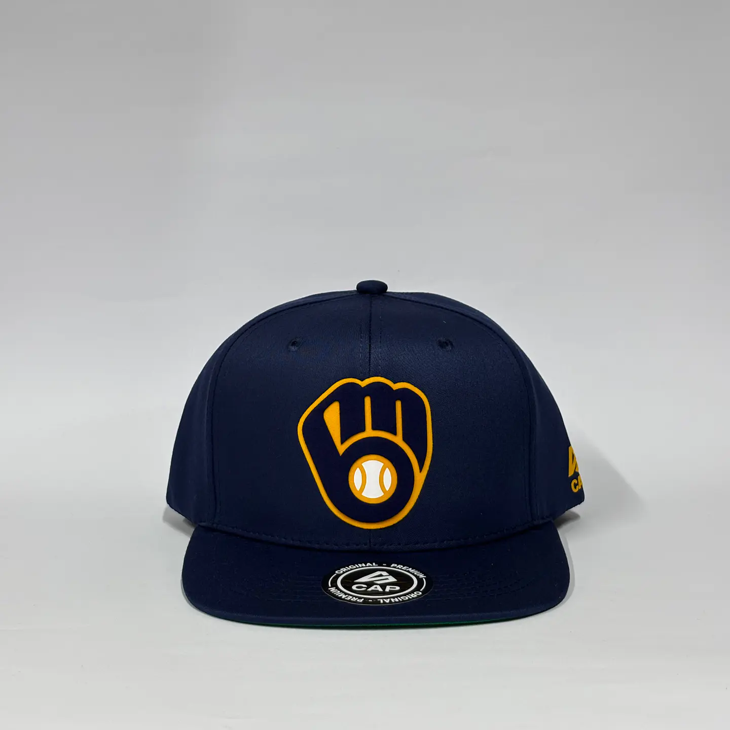 Gorra de lona 6p plana - Azul M / Cerveceros de Milwaukee  1