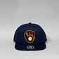 Gorra de lona 6p plana - Azul M / Cerveceros de Milwaukee  - Miniatura 1