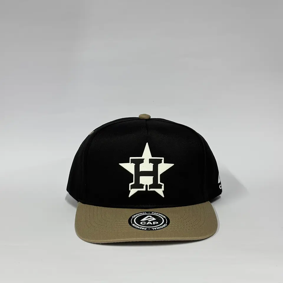 Gorra de lona 5p - Negro x Beige / Houston Astros  1