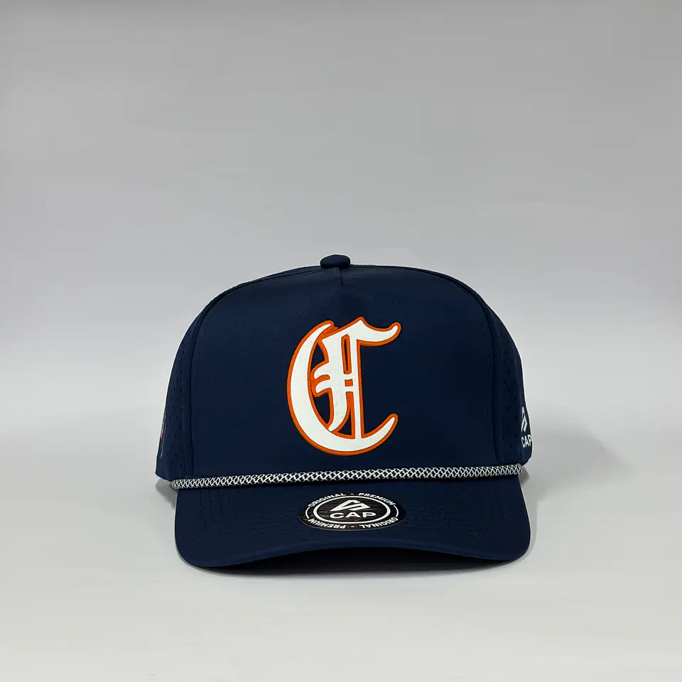 Gorra de lona 5p láser - Azul M / Caribes LVBP  1