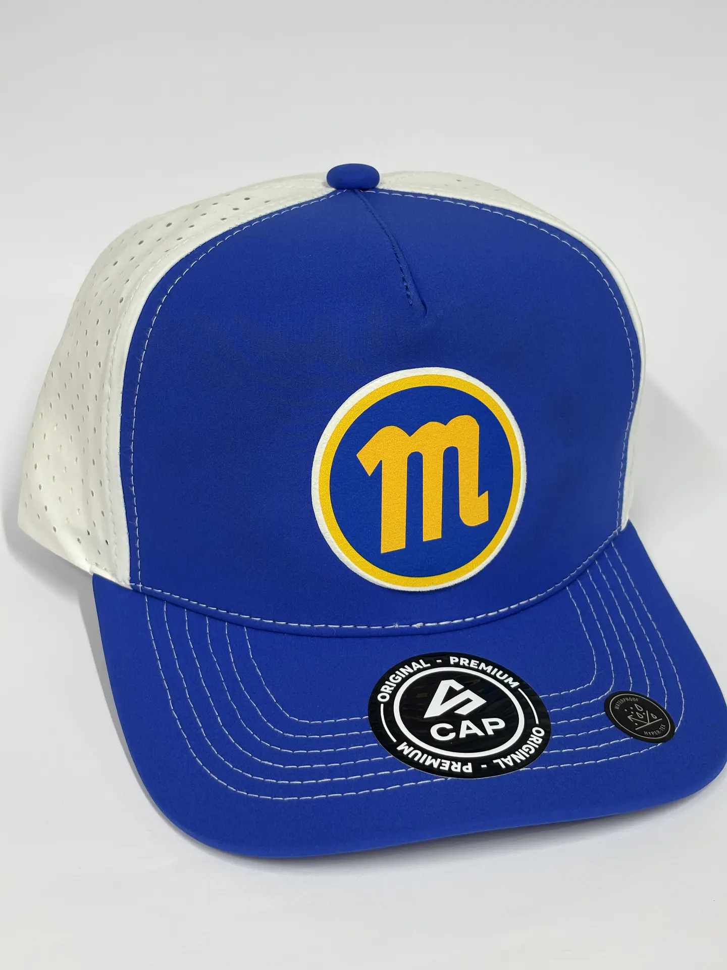 Gorra de lona 5 láser - Azul R x Blanco - M Magallanes  2