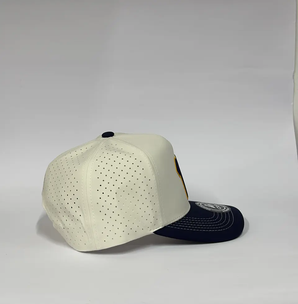 Gorra de lona 5p láser - Hueso x Azul M /  Navegantes del Magallanes M 5