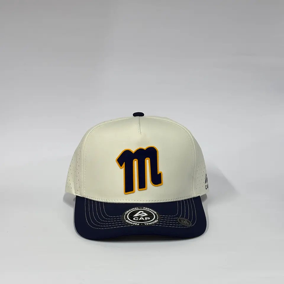 Gorra de lona 5p láser - Hueso x Azul M /  Navegantes del Magallanes M 1