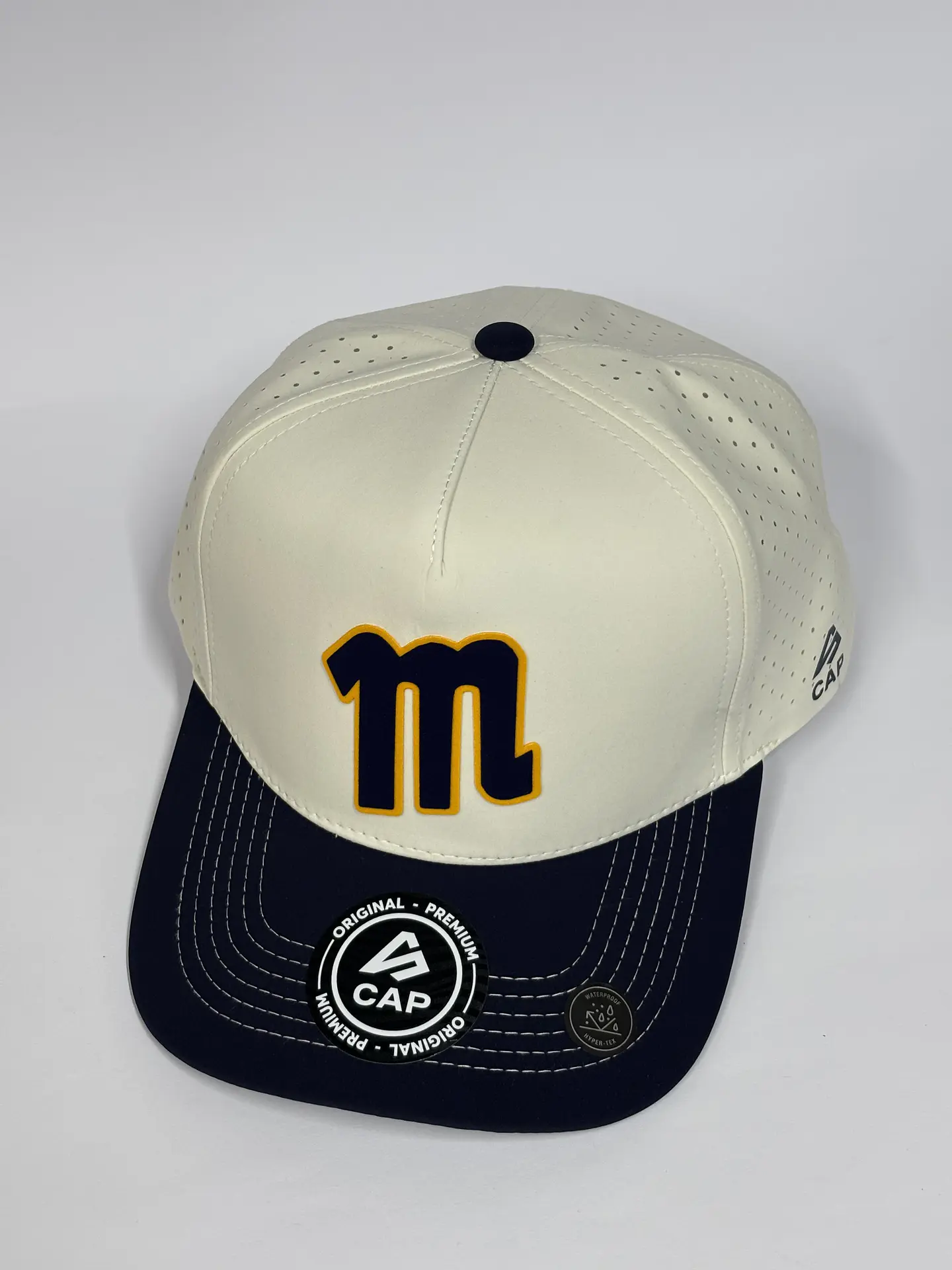 Gorra de lona 5p láser - Hueso x Azul M /  Navegantes del Magallanes M 6