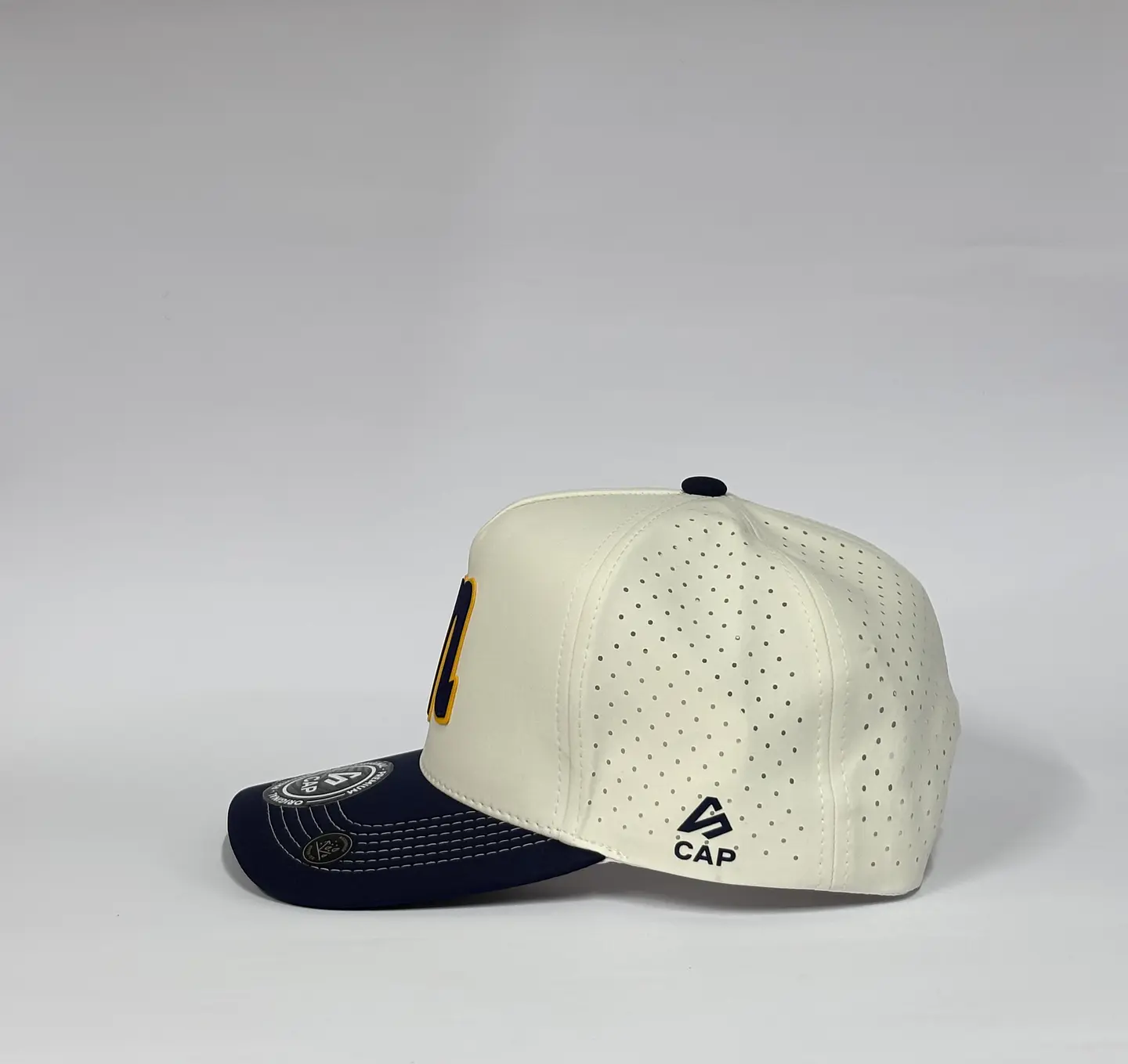 Gorra de lona 5p láser - Hueso x Azul M /  Navegantes del Magallanes M 4