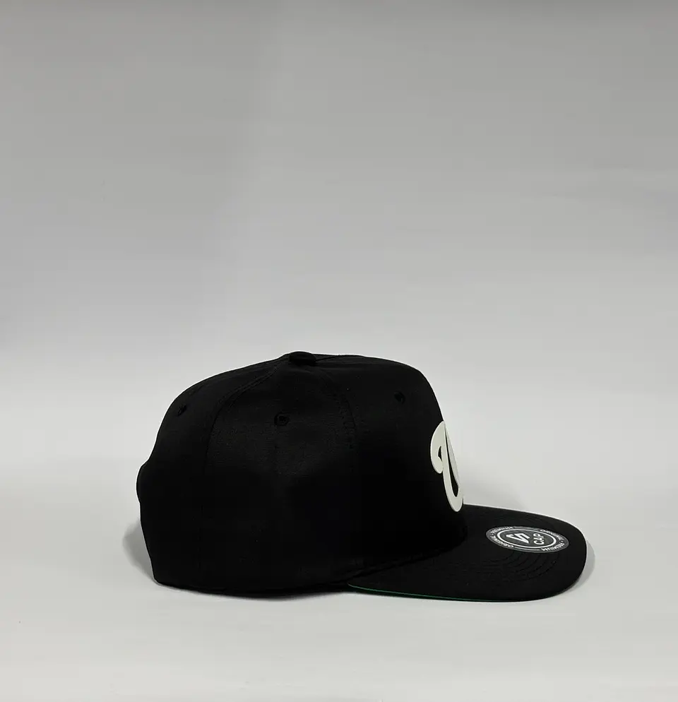 Gorra de lona 6p plana - Negro / Washington Nationals  3