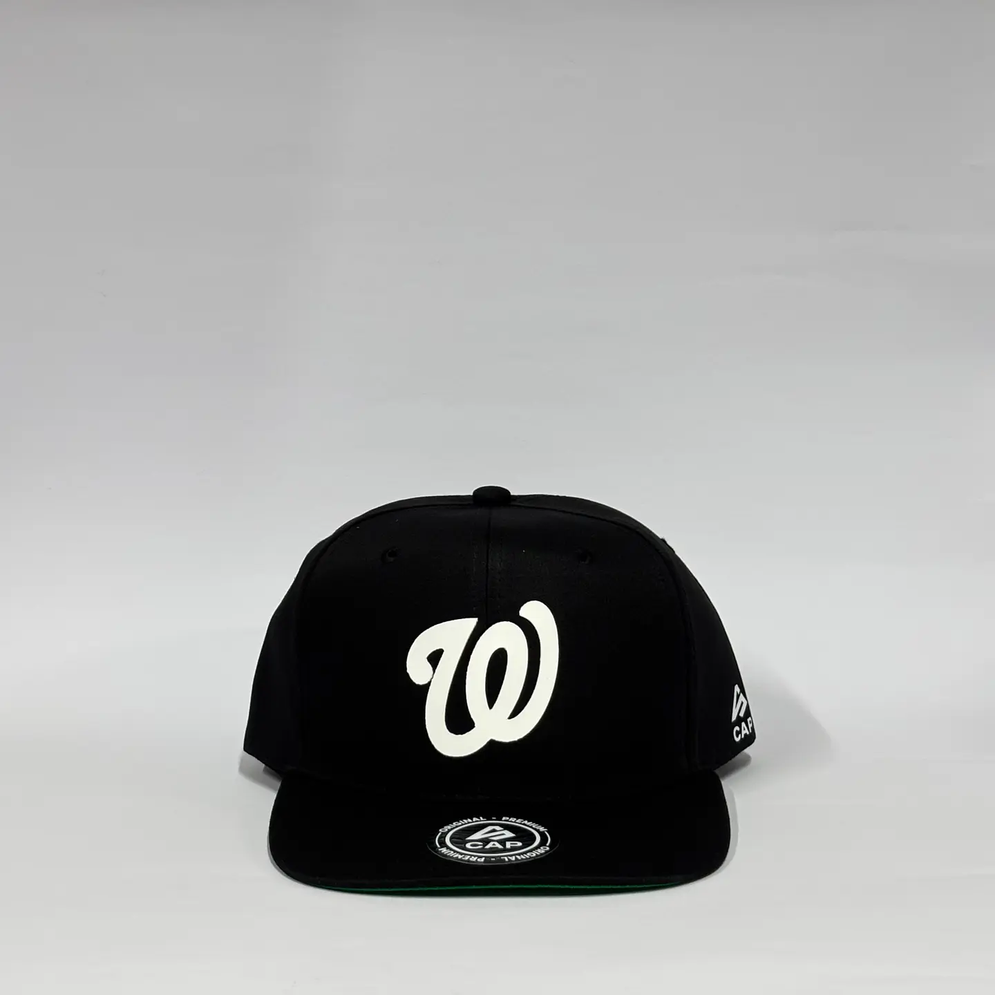 Gorra de lona 6p plana - Negro / Washington Nationals  1