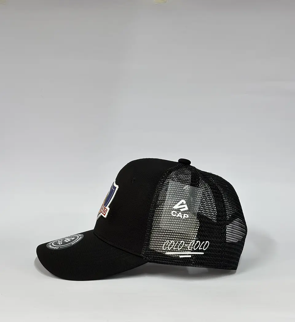 Jockey de malla 5p - Negro / Coló Coló clasic  4