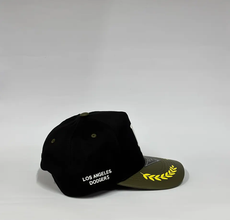 Gorra de lona 5p - Negro x Verde / LA Los Ángeles Dodgers  3
