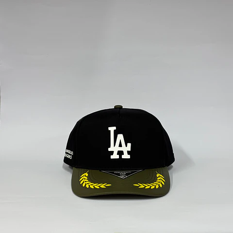 Gorra de lona 5p - Negro x Verde / LA Los Ángeles Dodgers 