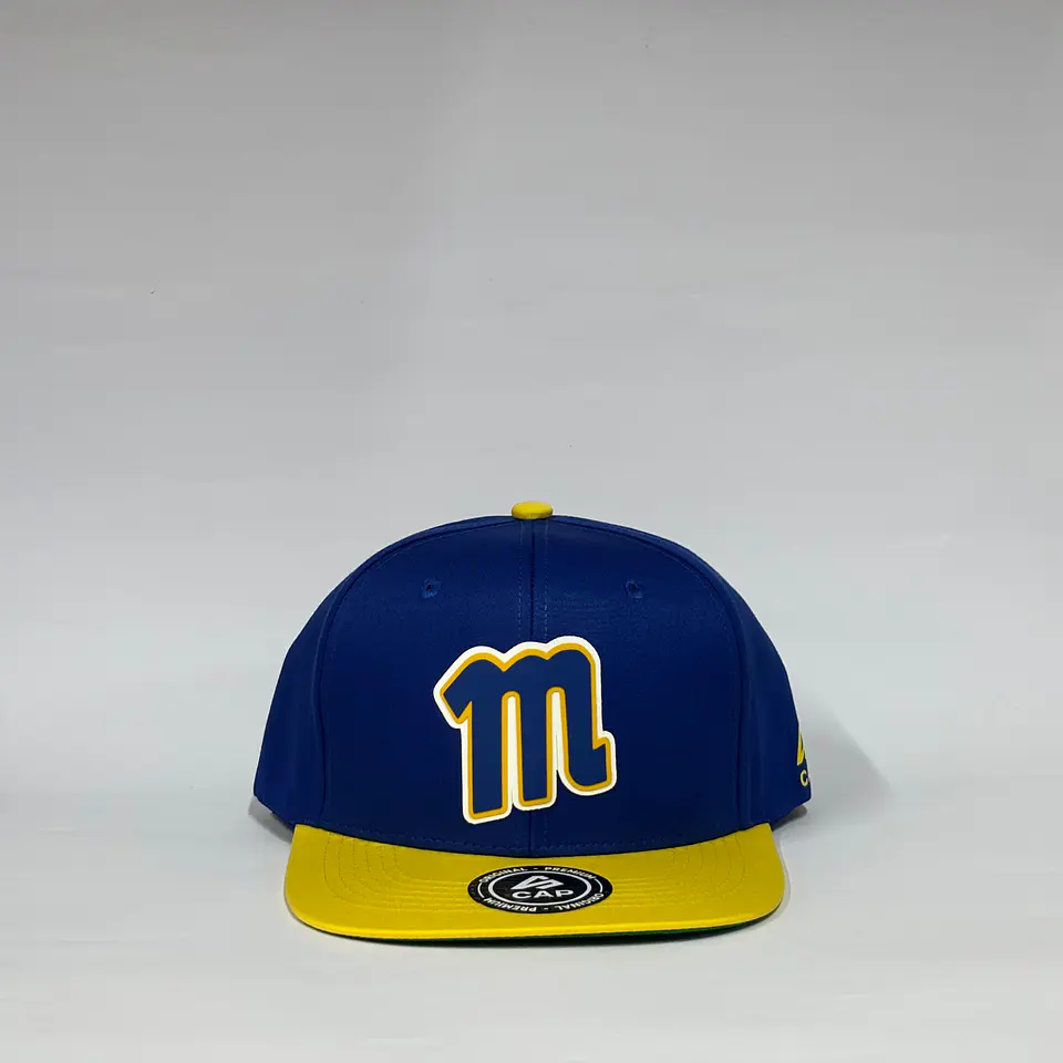 Gorra de lona plana 6p - Azul x Amarillo - M Magallanes  1