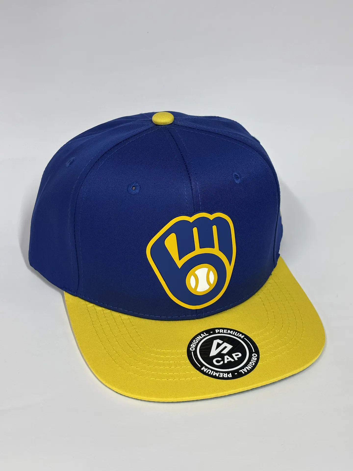 Gorra de lona plana 6p - Azul x Amarillo / Cerveceros de Milwaukee 2.0 2