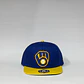 Gorra de lona plana 6p - Azul x Amarillo / Cerveceros de Milwaukee 2.0 - Miniatura 1
