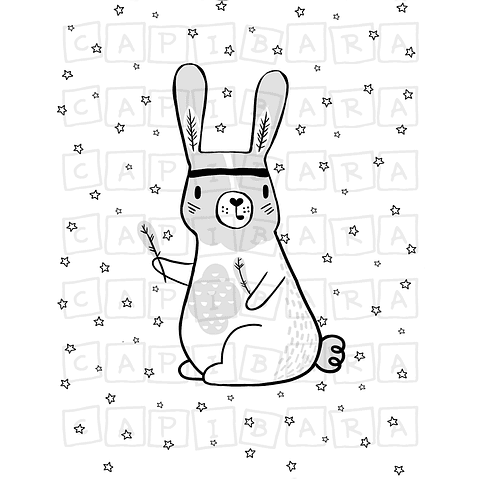 Plumón Conejo Boho