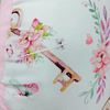 Cojín de lactancia Floral Keys reverso rosado con detalle EN STOCK